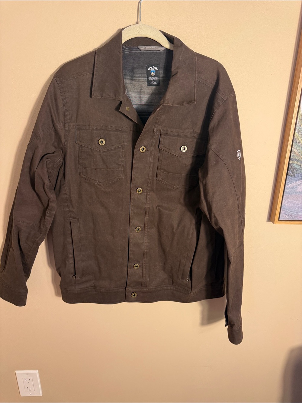 Kuhl Men's Brown Lightweight Button-Front Shirt Jacket
